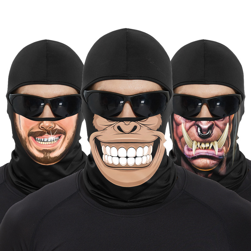Funny Ape Mouth Skull Balaclav - Motorcycle Gear For Woman 评论和价格